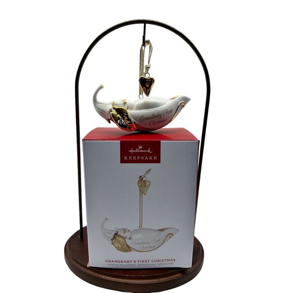 Grandbabys Babies First Christmas Hallmark Keepsake Ornament 2023 Grandchild 202 - Picture 5 of 12